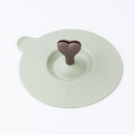 Edible Silicon Cup Lid Leak-proof Accessories Dustproof Universal (Color: Green)