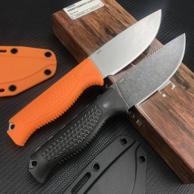 Fixed Blade Mini Tactical Survival Straight Knife (Option: Orange-Dagger)