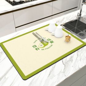 Kitchen Household Dining Table Table Wash-free Mat (Option: No Pressure Pear-4060cm)